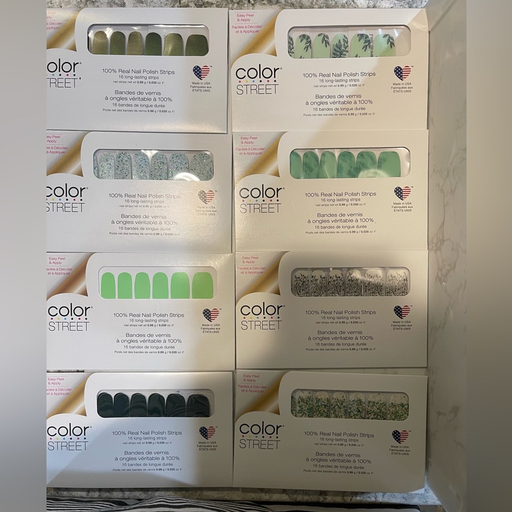 Color Street Nail Strips Green Garden Bundle